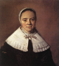Картина "portrait of a young woman" художника "халс франс"