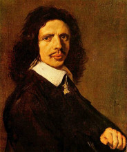 Картина "portrait of a young man" художника "халс франс"