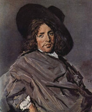 Картина "portrait of an unknown man" художника "халс франс"