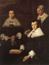 Копия картины "the regentesses of the old men&#39;s almhouse, haarlem (detail)" художника "халс франс"