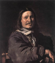 Копия картины "portrait of a seated man" художника "халс франс"