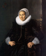 Репродукция картины "cornelia claesdr vooght" художника "халс франс"