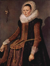 Картина "portrait of an unknown woman" художника "халс франс"