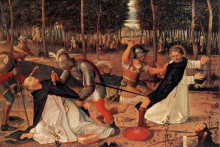 Репродукция картины "убиение св. петра великомученика" художника "беллини джованни"