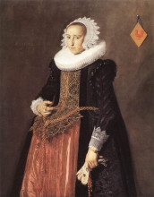 Картина "portrait of aletta hanemans" художника "халс франс"