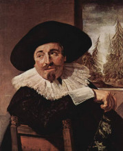 Картина "portrait of isaak abrahamsz massa" художника "халс франс"