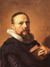 Репродукция картины "portrait of samuel ampzing" художника "халс франс"