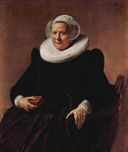 Копия картины "portrait of a woman" художника "халс франс"