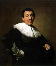 Копия картины "portrait of a man" художника "халс франс"