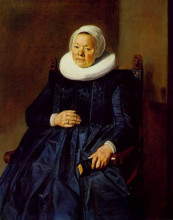 Копия картины "portait of a woman" художника "халс франс"
