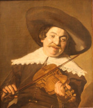 Картина "daniel van aken playing the violin" художника "халс франс"