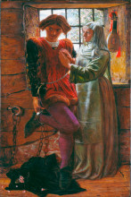 Копия картины "claudio and isabella" художника "хант уильям холман"