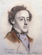 Репродукция картины "portrait of john everett millais" художника "хант уильям холман"