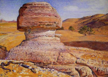 Копия картины "the sphinx at gizeh" художника "хант уильям холман"