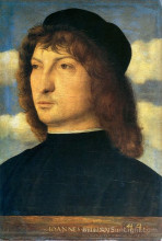 Картина "портрет венецианского дворянина" художника "беллини джованни"