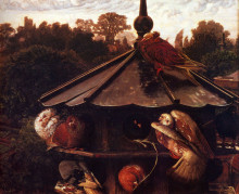 Репродукция картины "the festival of st. swithin or the dovecote" художника "хант уильям холман"