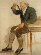 Картина "the schoolmaster" художника "харви джордж"