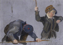 Копия картины "boys and byke" художника "харви джордж"