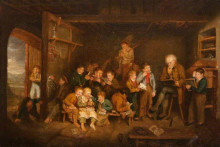 Копия картины "the dominie" художника "харви джордж"