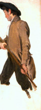 Копия картины "young man with a gun" художника "харви джордж"