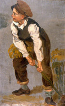 Копия картины "pulling out a root to ram a" художника "харви джордж"