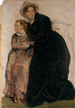 Картина "lost child restored to his mother" художника "харви джордж"