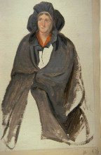 Картина "lady in a cloak" художника "харви джордж"