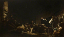 Репродукция картины "john bunyan imagining the pilgrim&#39;s progress in bedford gaol" художника "харви джордж"