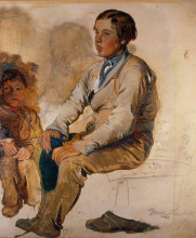 Копия картины "boy saying his catechism" художника "харви джордж"