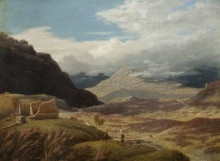 Копия картины "rob roy&#39;s castle, scotland" художника "харви джордж"