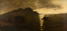 Репродукция картины "holy isle, arran" художника "харви джордж"