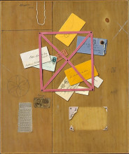 Копия картины "the artist&#39;s letter rack" художника "харнетт уильям майкл"