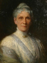 Копия картины "portrait of anna h. leonowens (detail)" художника "харрис роберт"
