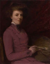 Копия картины "portrait of helen galloway mcnicoll" художника "харрис роберт"