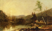 Репродукция картины "study for view of the valley of the white mountains, new hampashire" художника "харт уильям"