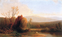 Копия картины "autumn landscape" художника "харт уильям"