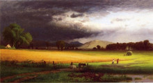 Копия картины "harvest scene - valley of the delaware" художника "харт уильям"