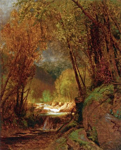 Репродукция картины "autumn wood" художника "харт уильям"