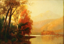 Картина "autumn on the lake" художника "харт уильям"