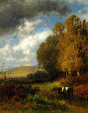 Картина "autumn pasture" художника "харт уильям"