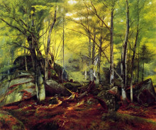 Картина "woodland scene" художника "харт уильям"