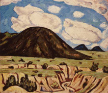 Репродукция картины "landscape, new mexico" художника "хартли марсден"