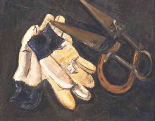 Репродукция картины "gardener&#39;s gloves and shears" художника "хартли марсден"