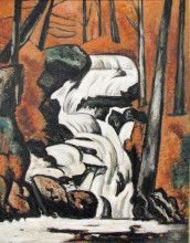 Репродукция картины "smelt brook falls" художника "хартли марсден"