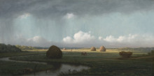 Копия картины "sudden showers, newbury marshes" художника "хед мартин джонсон"