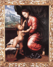 Картина "virgin and child" художника "хемессен ян ван"