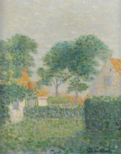 Репродукция картины "in the garden" художника "хемскерк якоба ван"
