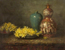Репродукция картины "daffodils" художника "хендерсон джон"