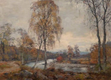 Картина "the blairie burn, glen moriston" художника "хендерсон джон"