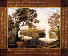 Репродукция картины "the falls of niagara" художника "хикс эдвард"